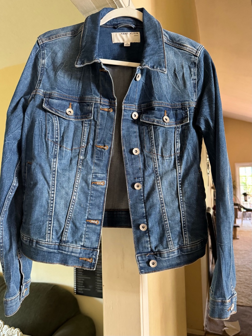 Brand New without tags Anne Klein Medium Blue Denim Jean Jacket
